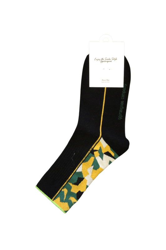 Camo Adult Crew Socks - Black - Mu Shop