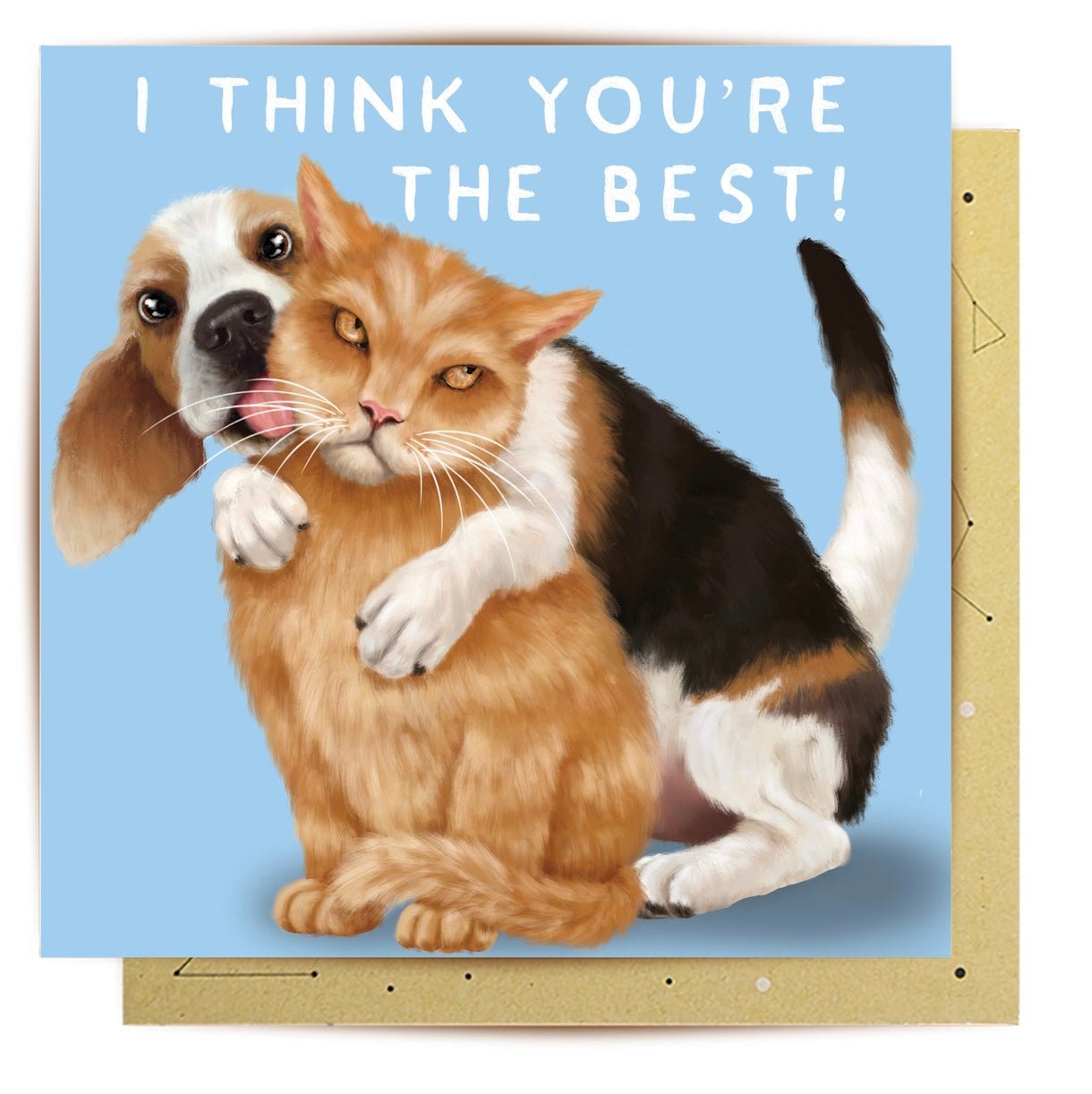 Cat Dog Greeting Card - Mu Shop
