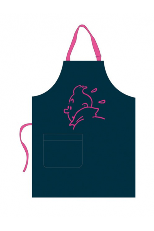 CHILD APRON – PINK EMBROIDERY - Mu Shop