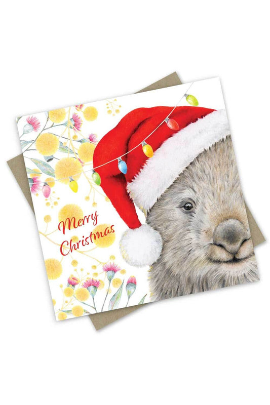 Christmas Card: Merry Christmas Mr Wombat - Mu Shop