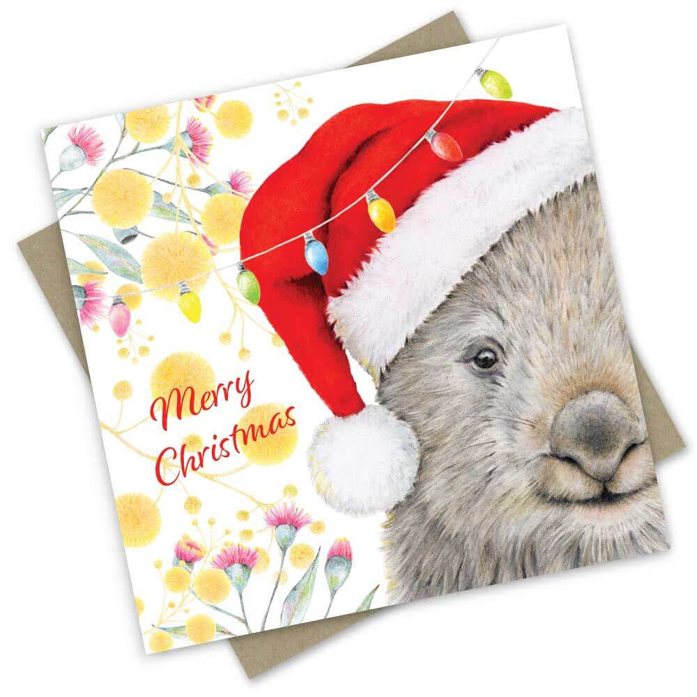 Christmas Card: Merry Christmas Mr Wombat - Mu Shop