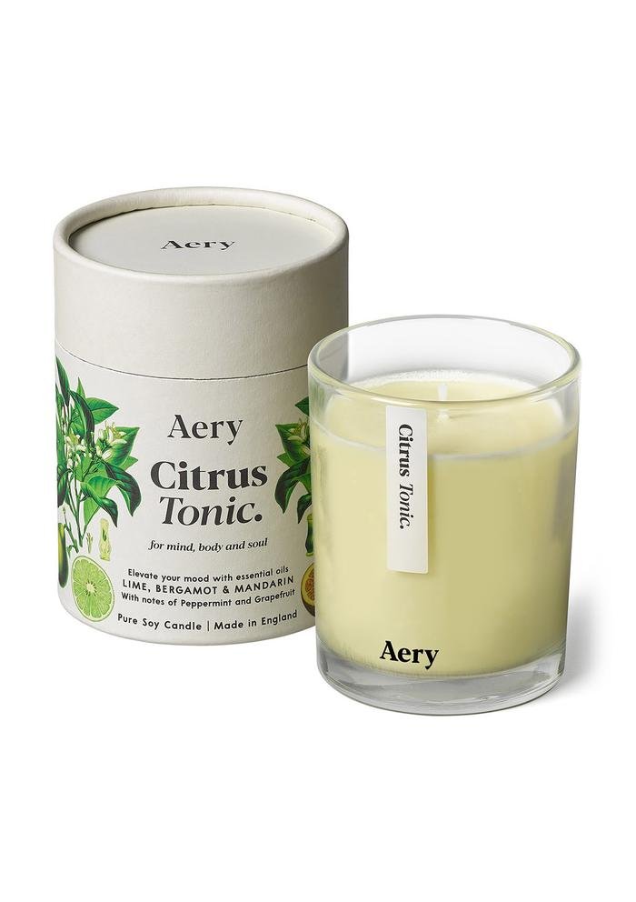 Citrus Tonic Scented Candle - Lime Bergamot and Mandarin - Mu Shop