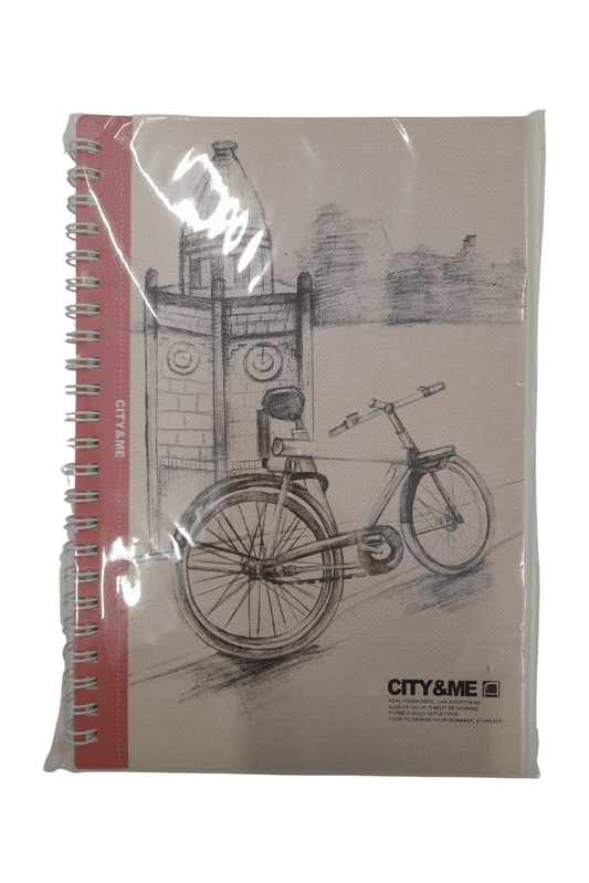 City & Me Notebook (145 x 210 mm) - Pink - Mu Shop