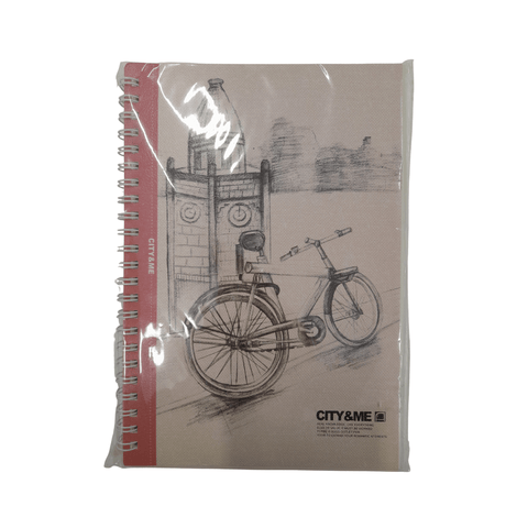 City & Me Notebook (145 x 210 mm) - Pink - Mu Shop