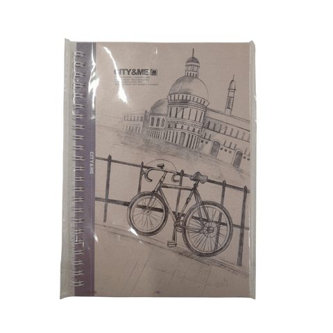 City & Me Notebook (145 x 210 mm) - Purple - Mu Shop