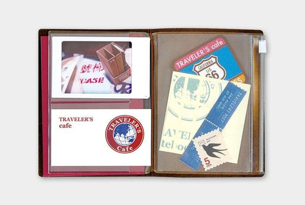 Clear Zipper Case 004 Traveler's Notebook Refill Passport Size - Mu Shop