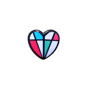 Colorful Heart Brooch - Mu Shop