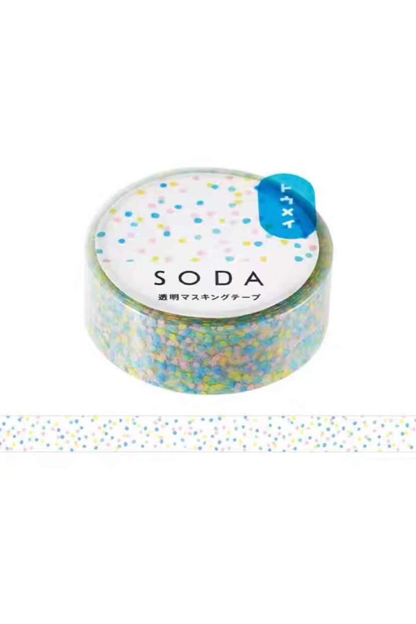 Colourful dots Transparent Masking Tape - Mu Shop