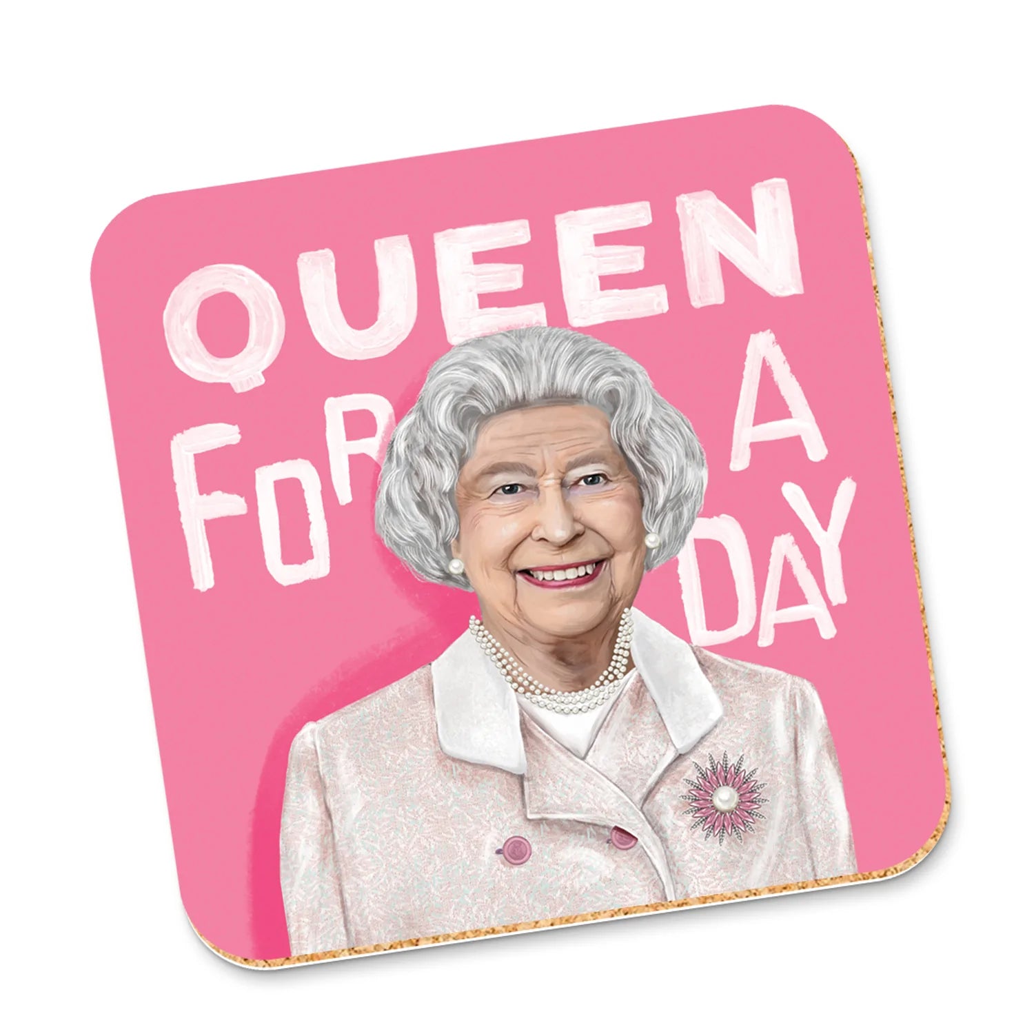Corky Coaster Queen For A Day - Mu Shop