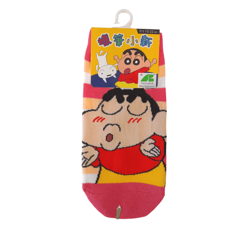 Crayon Shin-chan Kids Ankle Socks - Pink (L)9~10 - Mu Shop