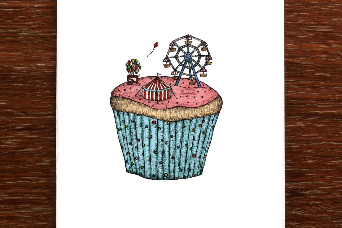 Cupcake Carnival Greeting Card - Mu Shop