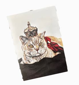 Cute Cat with a Crown Print - Mu Shop