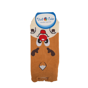 Cute Deer Ankle Socks - Brown - Mu Shop