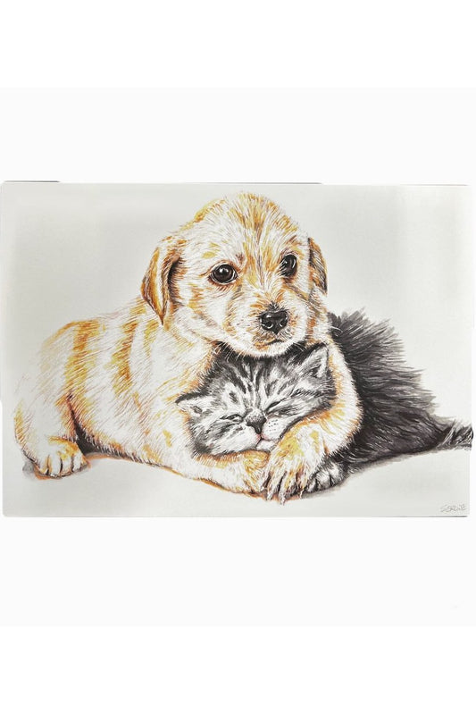 Cute Dog and Cat Print - Mu Shop