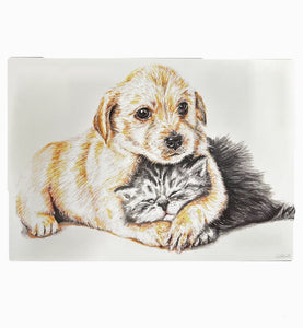 Cute Dog and Cat Print - Mu Shop