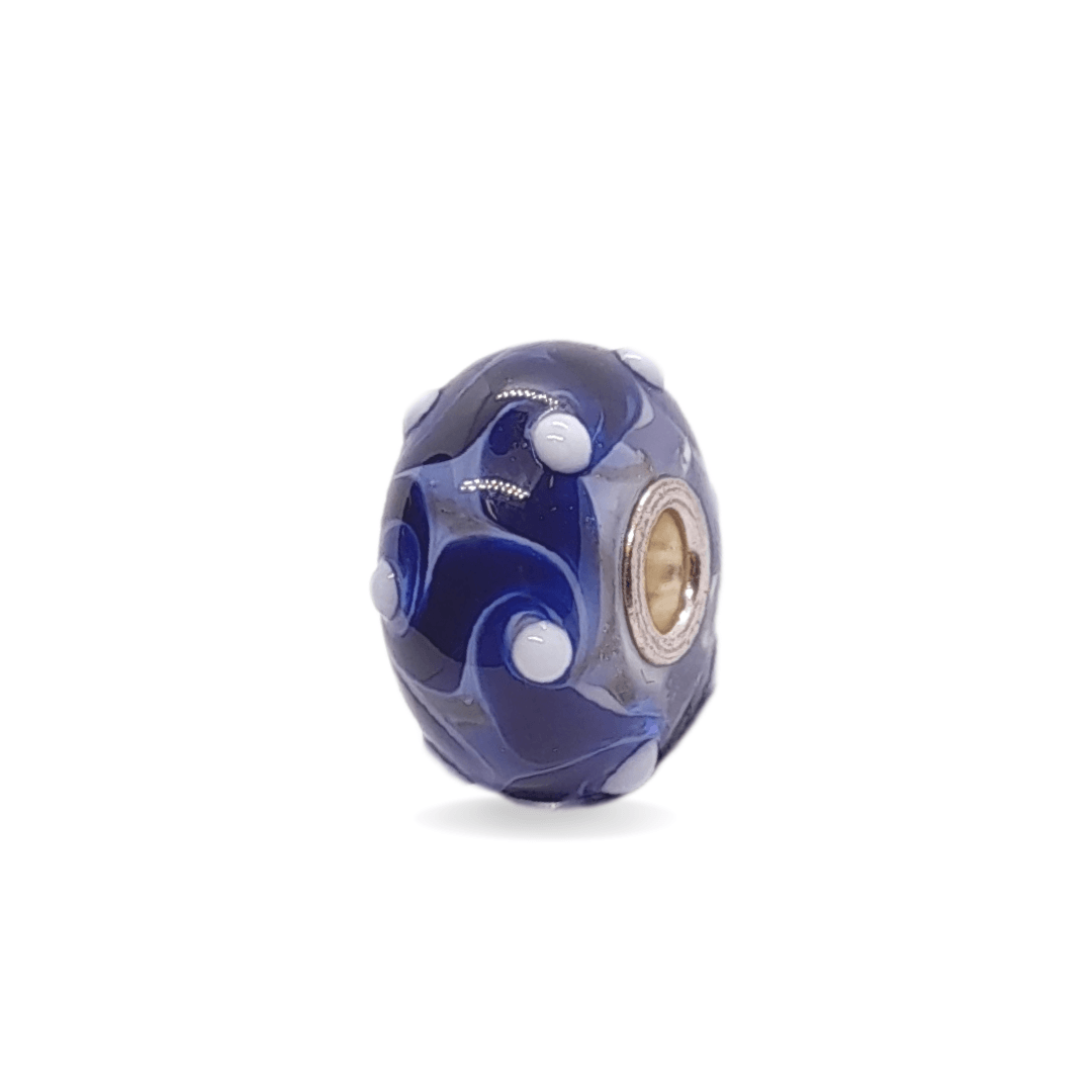 Dark Blue Pattern Unique Bead #1100 - Mu Shop
