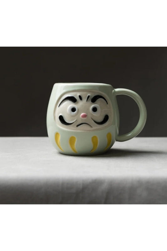 Daruma Mug Cup - Green - Mu Shop