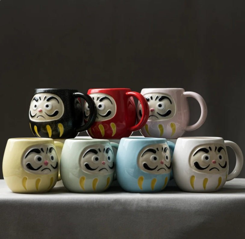 Daruma Mug Cup - Green - Mu Shop