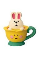 Decole Concombre Figurine - Alice In Wonderland - Teacup Rabbit Yellow - Mu Shop