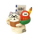 Decole Concombre Figurine - Fuku Mono - Study Beckoning Cat - Mu Shop