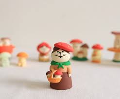 Decole Concombre Figurine - Mushroom Forest - Mushroom Girl Cat - Mu Shop