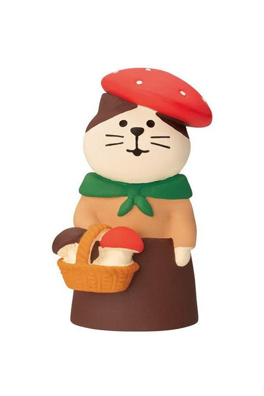 Decole Concombre Figurine - Mushroom Forest - Mushroom Girl Cat - Mu Shop