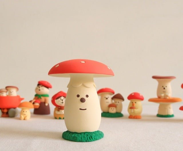 Decole Concombre Figurine - Mushroom Forest - Parasol Mushroom - Mu Shop