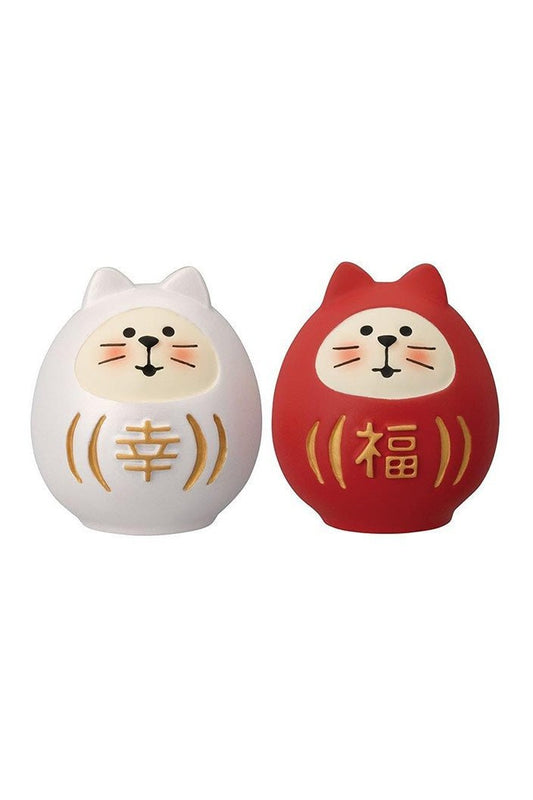 Decole Concombre Figurine - Wedding - Happiness Cat Daruma Set - Mu Shop