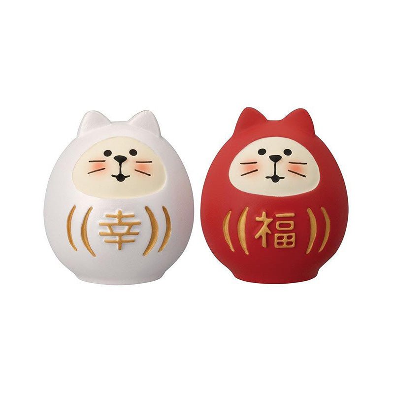 Decole Concombre Figurine - Wedding - Happiness Cat Daruma Set - Mu Shop