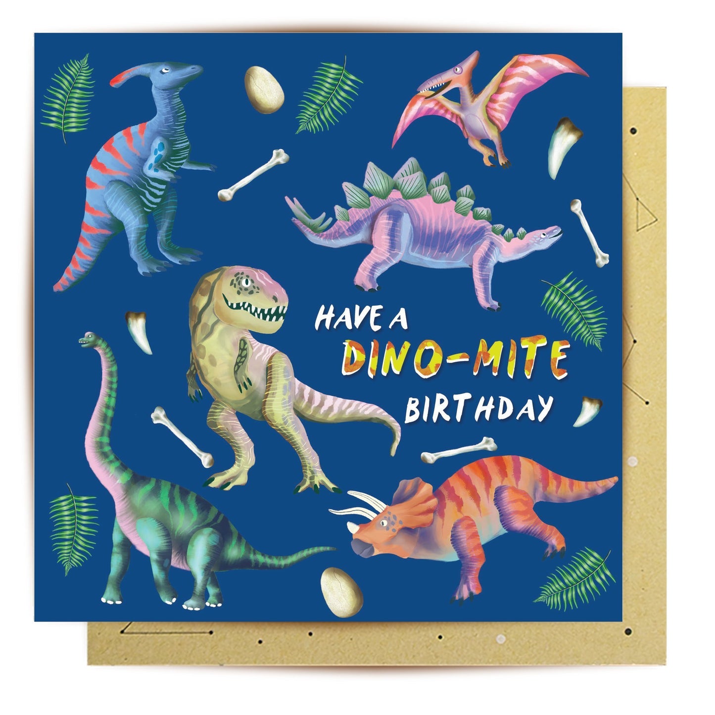 Dino-Mite Birthday Greeting Card - Mu Shop