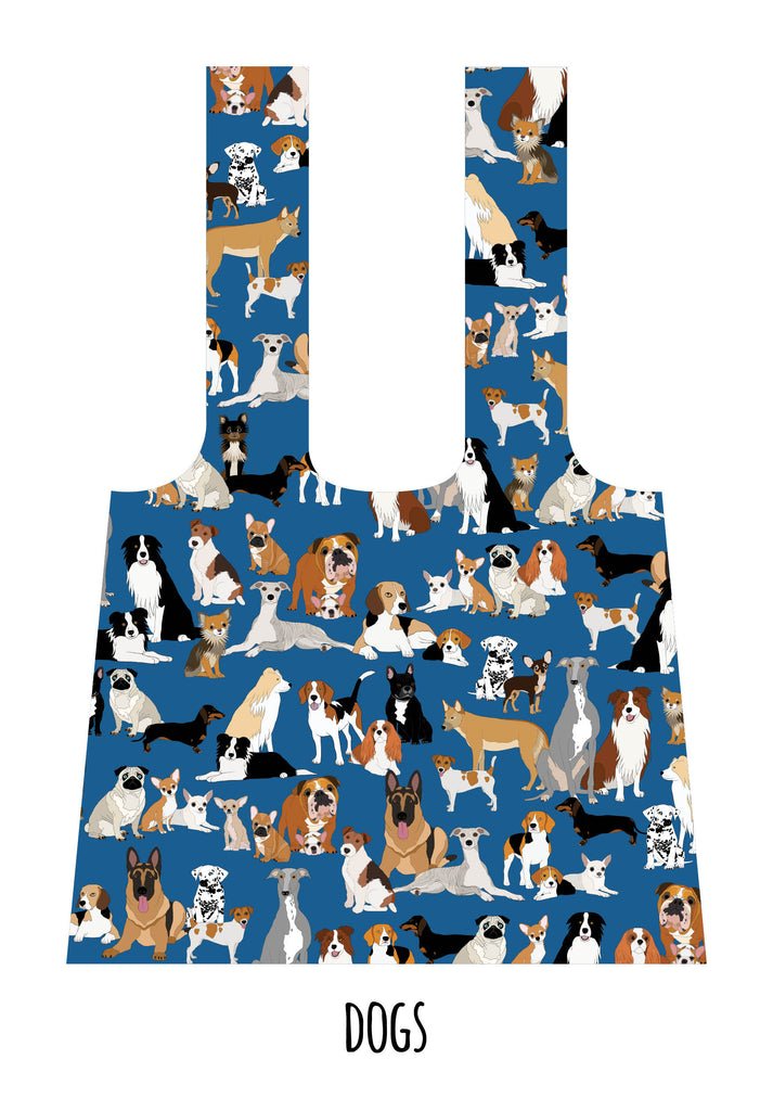 Dogs RPET Shopping Bag (43 X 35 cm) - Mu Shop