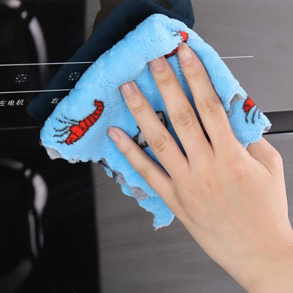 Double-Sided Cleaning Cloth - Pink/Blue - Mu Shop