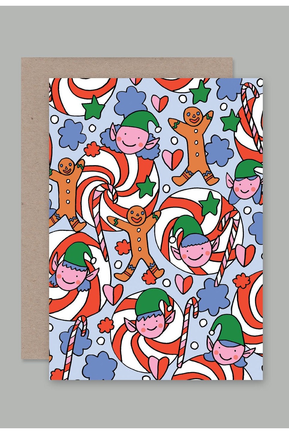 Elves And Candy Christmas Cards - Mu Shop