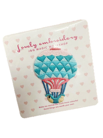 Embroidered ironing patches - Air Balloon - Mu Shop