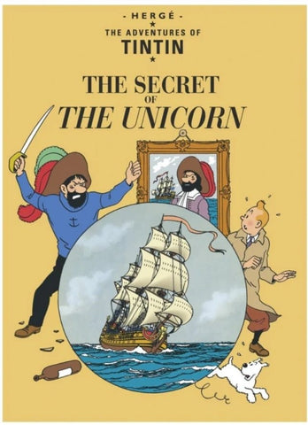 ENG COVER POSTCARD - The Secret of the Unicorn - Mu Shop