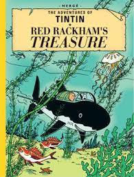 English Album #12: Tintin: Red Rackham’s Treasure (Hard Cover) - Mu Shop