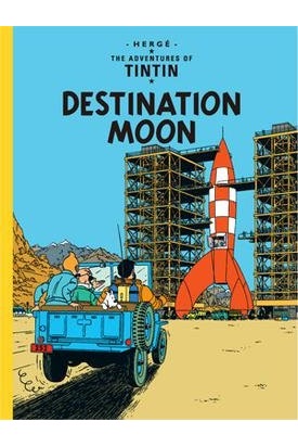 English Album #16: Tintin: Destination Moon (Hard Cover) - Mu Shop