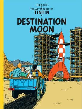 English Album #16: Tintin: Destination Moon (Hard Cover) - Mu Shop