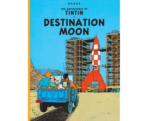 English Album Tintin in Destination MoonThe Adventures of Tintin Series : Book 16 - Mu Shop