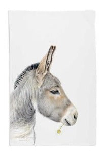 Fergus the Donkey Tea Towel Art - Mu Shop