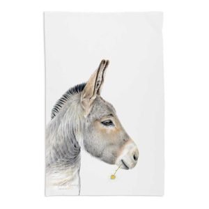 Fergus the Donkey Tea Towel Art - Mu Shop