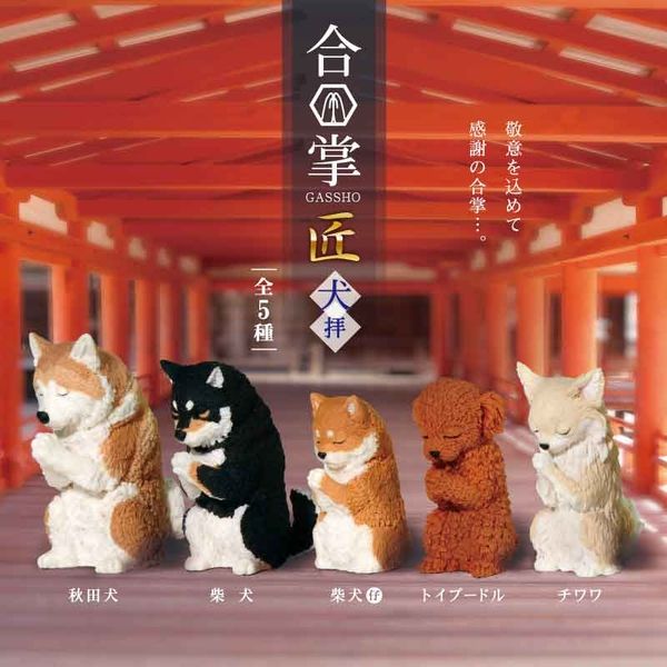 Figure Gasho Takumi Dog Worship Box (Blind Box) - Mu Shop