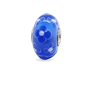 Floral Blue Unique Bead #1041 - Mu Shop