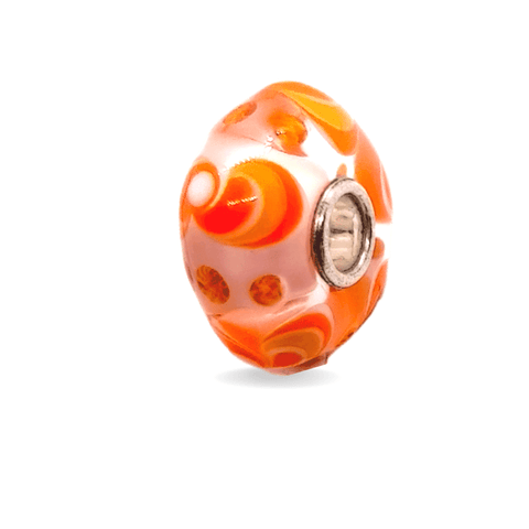 Floral Orange Unique Bead #1046 - Mu Shop