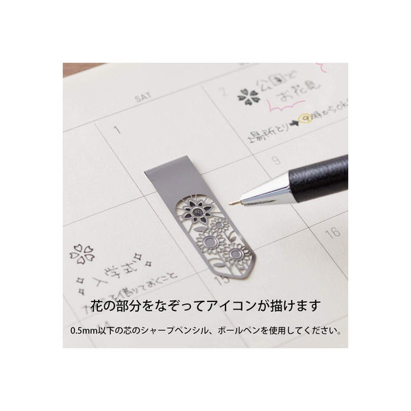 Flower Clip Bookmarks - Mu Shop