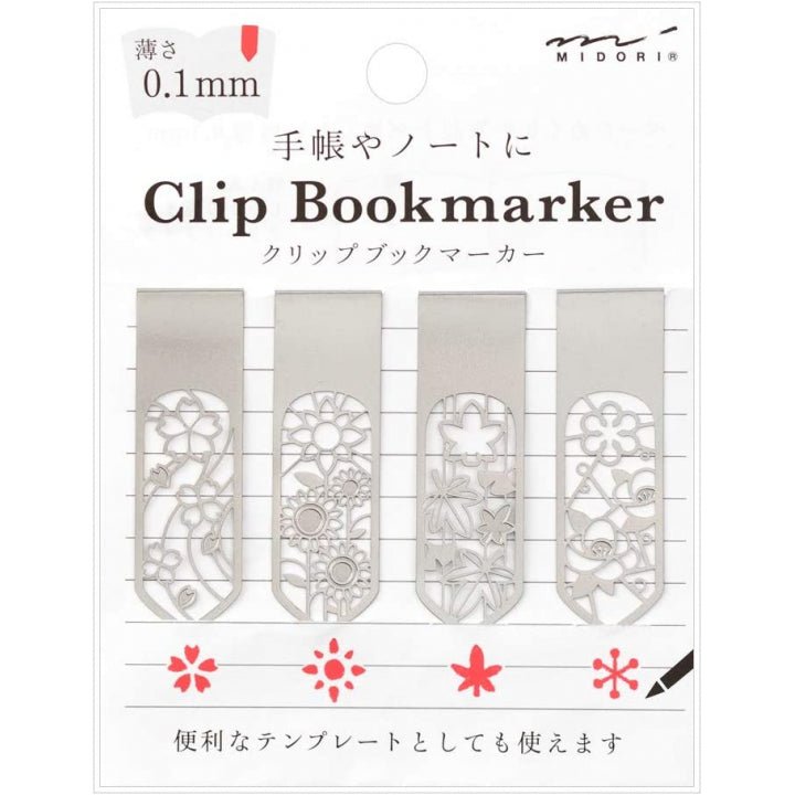 Flower Clip Bookmarks - Mu Shop