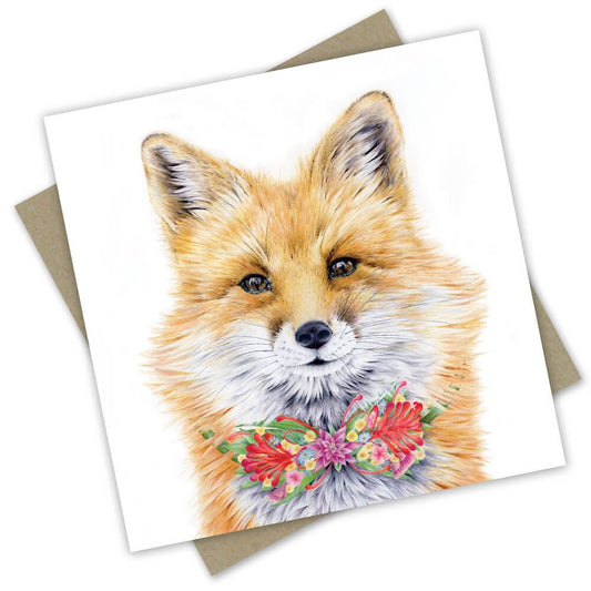 Foxy Fox Greeting Card - Mu Shop