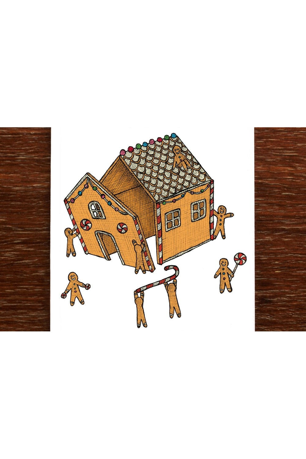 Gingerbread House - Christmas Card - Mu Shop