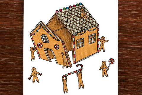 Gingerbread House - Christmas Card - Mu Shop