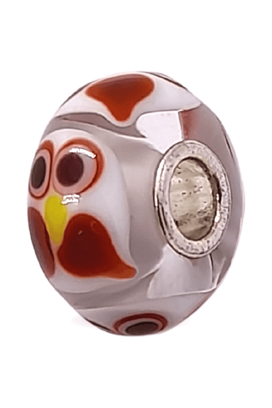 Glass Bead with Cute Owl Unique Bead #1432 - Mu Shop